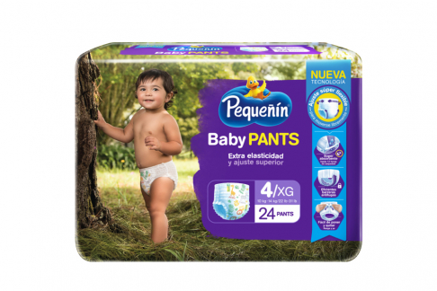 Pañal Pequeñín Baby Pants Etapa 4 Empaque Con 24 Unidades