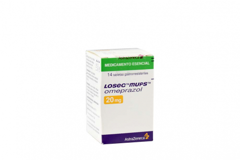Losec Mups 20 mg Caja Con Frasco Con 14 Tabletas Gastro - Resistentes Rx