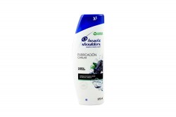 Shampoo Head & Shoulders Purificación Capilar Carbón Activado Frasco Con 375 mL