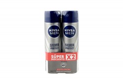 Desodorante Nivea Silver Protect Spray Empaque Con 2 Frascos Con 150 mL C/U