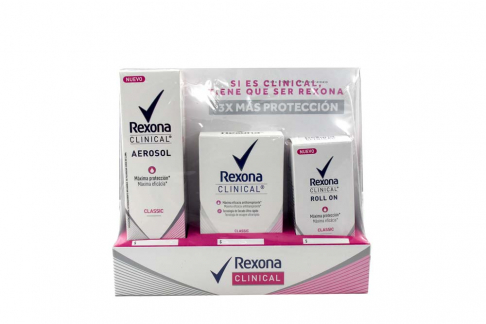 Antitranspirante Rexona Women Clinical Classic Caja Con 1 Kit