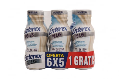 Enterex Plus Promo Pague 5 Lleve 6 Frascos Con 8 oz C/U