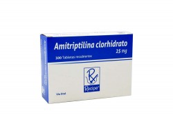 Amitriptilina Clorhidrato 25 mg Caja Con 300 Tabletas Rx Rx4