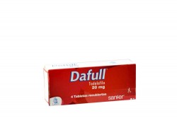 Dafull 20 mg Caja Con 4 Tabletas Rx