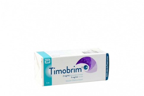 Timobrim 5 mg / 2 mg Solución Oftálmica Caja Con 1 Frasco Con 5 mL Rx