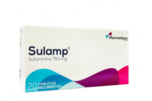 Sulamp 750 mg Caja Con 20 Tabletas Recubiertas Rx2