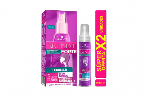 Regenext Forte Tratamiento Cabello +55 g Frasco Con 120 mL