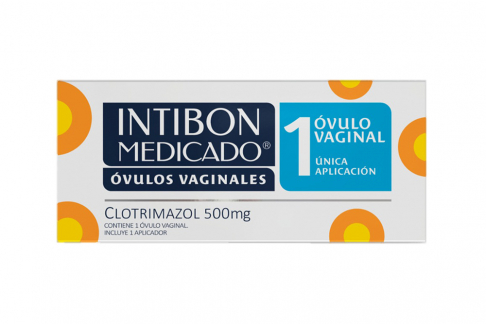Intibon Medicado 500 mg Caja Con 1 Óvulo Vaginal + Aplicador