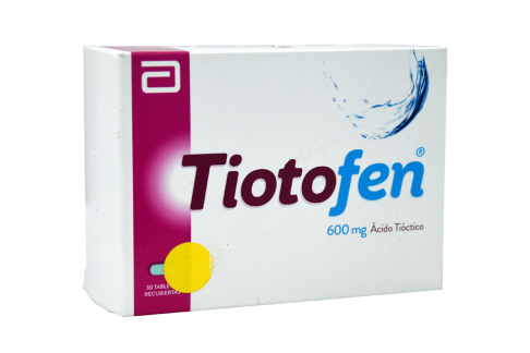Tiotofen 600 mg Caja Con 30 Tabletas Rx Rx1