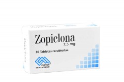 Zopiclona 7.5 mg Caja Con 30 Tabletas Recubiertas Rx