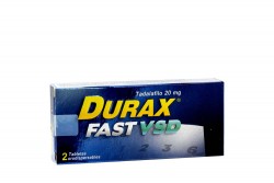 Durax Fast VSD 20 mg Caja Con 2 Tabletas Orodispersables Rx