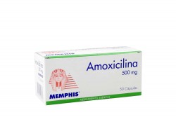 Amoxicilina 500 mg Memphis Caja Con 50 Cápsulas Rx Rx2