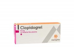 Clopidogrel Memphis 75 mg Caja Con 14 Tabletas Rx