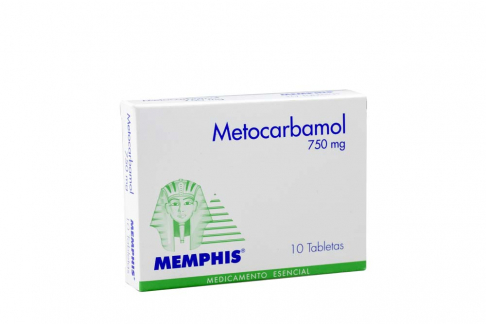 Metocarbamol 750 mg Caja Con 10 Tabletas Rx