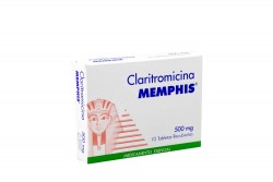 Claritromicina 500 mg MP Caja Con 10 Tabletas Rx - Infecciones Rx2