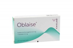 Oblaise 2.5 / 1.5  mg Caja Con 28 Tabletas Rx