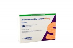 Atorvastatina 40 mg Sandoz Caja Con 10 Tabletas Con Pelicula Rx