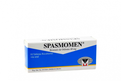 Spasmomen 40 mg Caja Con 10 Tabletas Rx
