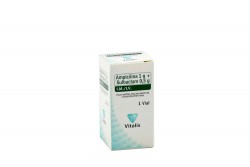 Ampicilina + Sulbactam Caja Con Frasco Ampolla Con 1.5 g Rx  Rx2