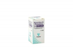 Penicilina G Procainica 400.000 UI Caja Con 1 Frasco Vial Rx