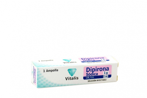 Dipirona 1 g / 2 mL Caja Con 1 Ampolla Rx