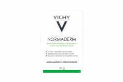 Jabón Limpiador De Acné Vichy Normaderm En Barra De 70 G