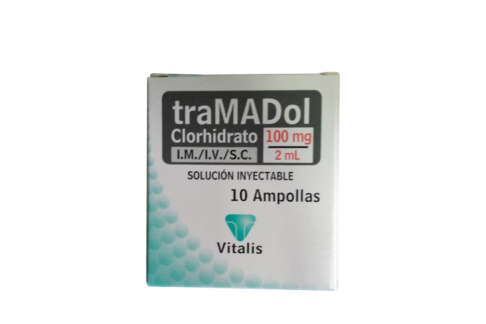 Tramadol 100 mg / 2 mL Caja Con 10 Ampollas Rx
