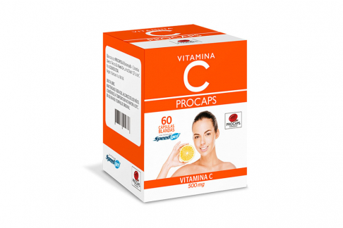 Procaps Vitamina C 500 Mg Caja Con 60 Cápsulas Blandas