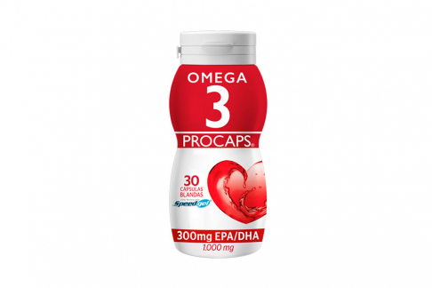 Omega 3 Procaps 300 Mg EPA/DHA Frasco Con 30 Cápsulas