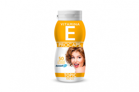 Vitamina E 100 U.I. Procaps Frasco Con 50 Cápsulas Blandas