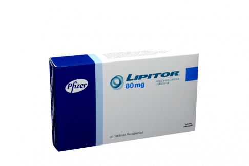 Lipitor 80 mg Caja Con 30 Tabletas Rx Rx4
