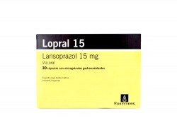 Lopral MD 15 mg Caja Con 30 Cápsulas Rx Rx4