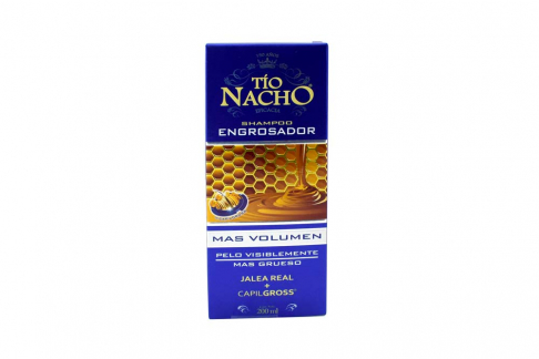 Shampoo Tío Nacho Engrosador Más Volumen Caja Con Frasco Con 200 mL