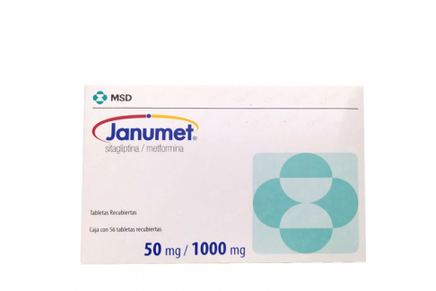 Janumet 50 / 1000 mg Caja Con 56 Tabletas Recubiertas Rx1 Rx4
