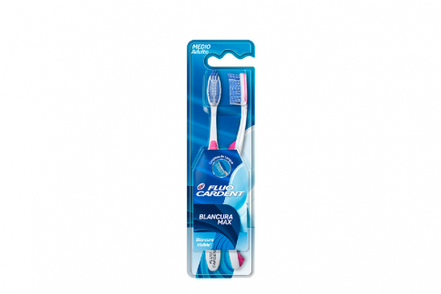 Cepillo Dental Fluocardent Blancura Max Empaque 2 Unidades