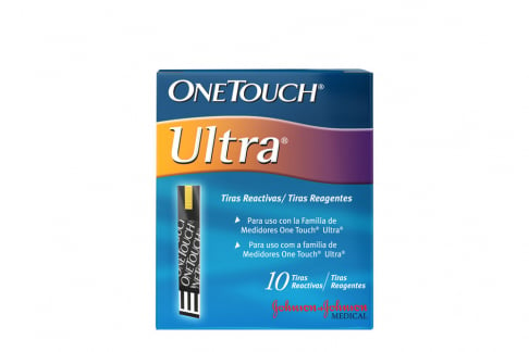 Tiras Reactivas OneTouch Ultra Caja Con 10 Unidades
