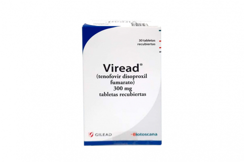 Viread 300 mg Caja Con Frasco Con 30 Tabletas Recubiertas Rx4