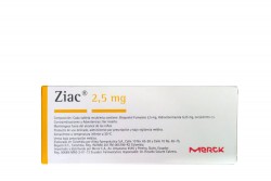 Ziac 2.5 mg / 6.25 mg Caja Con 30 Tabletas Rx