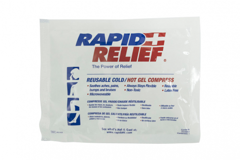 Compresa De Gel Caliente / Frío Reutilizable De 17 cm X 22 cm Rapid Relief 1 Unidad