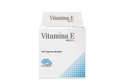 Vitamina E 400 UI Caja Con 100 Cápsulas Blandas