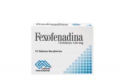Fexofenadina 120 Mg Caja Con 10 Tabletas