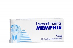 Levocetirizina 5 mg Memphis Caja Con 10 Tabletas Rx