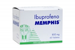 Ibuprofeno 800 mg Memphis Caja Con 60 Tabletas Rx