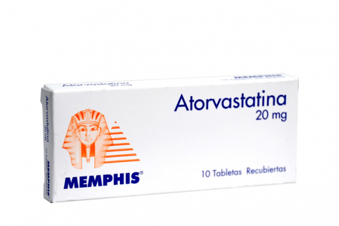Atorvastatina 20 mg Memphis Caja Con 10 Tabletas Rx Rx4
