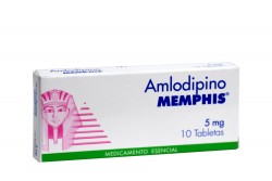 Amlodipino 5 mg Memphis Caja Con 10 Tabletas Rx Rx4