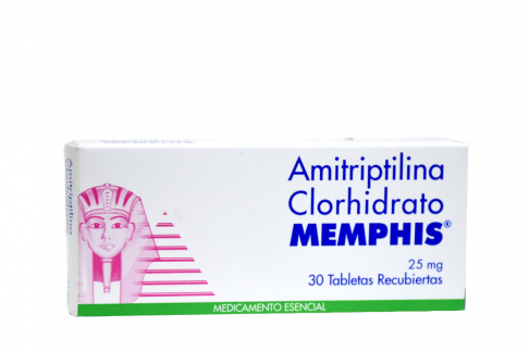 Amitriptilina 25 mg Memphis Caja Con 30 Tabletas Rx Rx4
