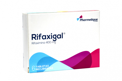 Rifaxigal 400 mg Caja Con 6 Tabletas Recubiertas Rx Rx2