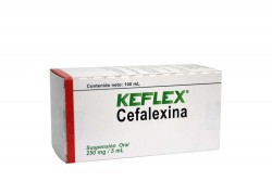 Keflex Suspensión 250 mg / 5 mL Caja Con Frasco Con 100 mL Rx Rx2