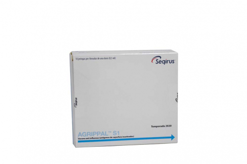 Agrippal S1-Vacuna Anti Influenza Varios Caja Con 10 Ampollas Rx Rx3