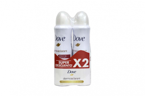 Desodorante Dove Dermoaclarant Empaque Con 2 Frascos Con 150 mL C/U